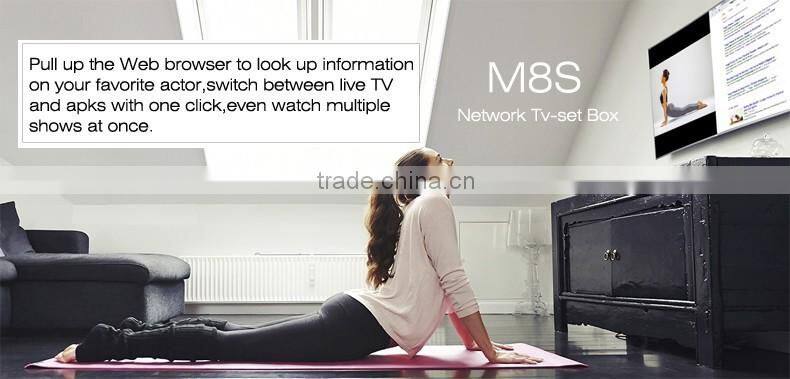 Android M8S TV Box Amlogic S812 Quad Core 4K H.265 2GB/8GB
