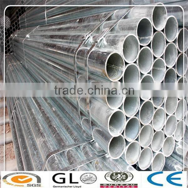 BS1387 Hot Dipped Galvanized Steel Round Pipe