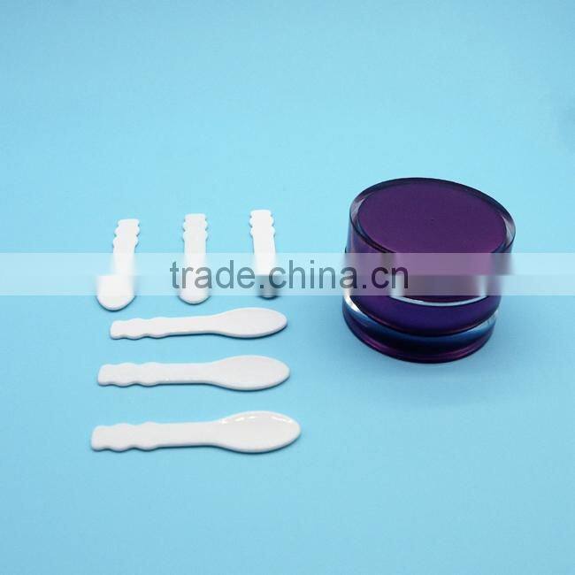 1# cream scoop, plastic cosmetic scoop, makeup scoop