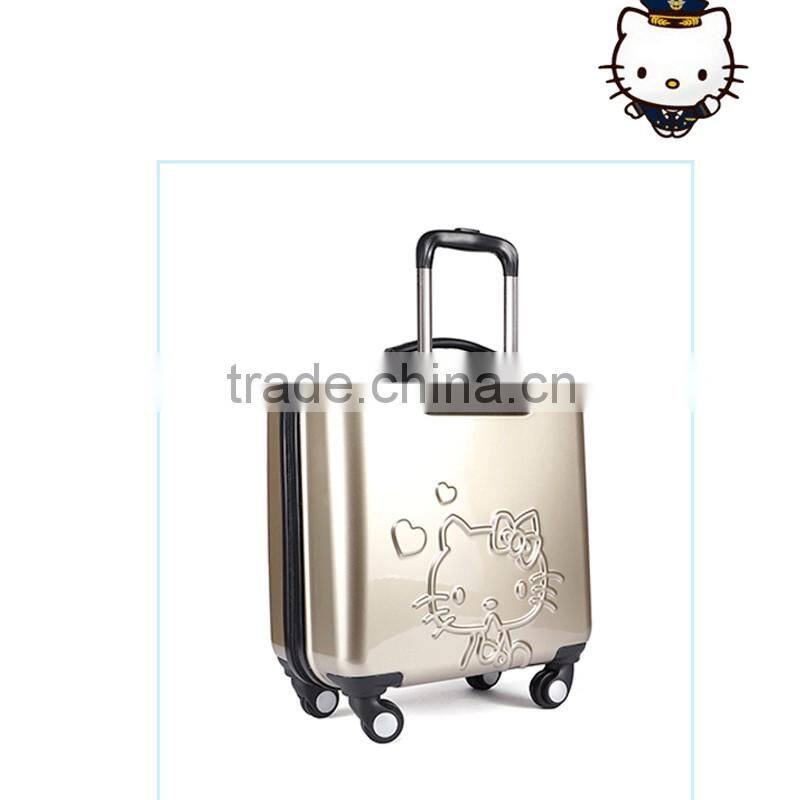 children department name and built-in caster functional kids suitcase