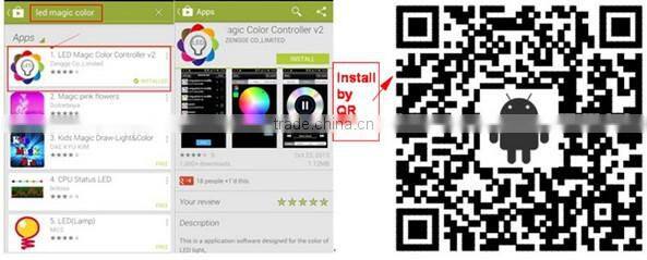 Smartphone multi-color changing WIFI intelligent led light bulb 9W