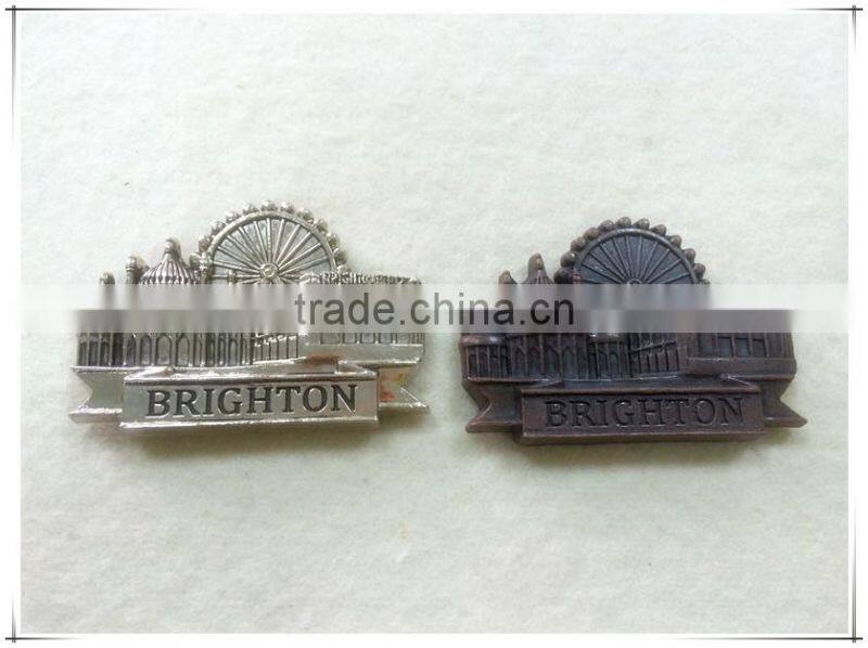 fashionable ship shape metal fridge magnet