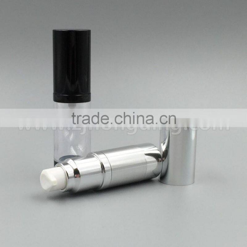 plastic cosmetic airless pump bottle, Aluminum airless pump bottle,aluminum airless pump bottle 50ml