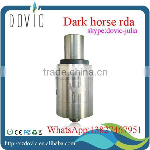 ss black dark horse rda clone atomizer with gold plated positive post