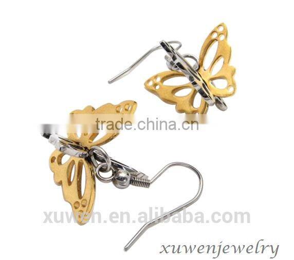 custom stainless steel single stone earrings