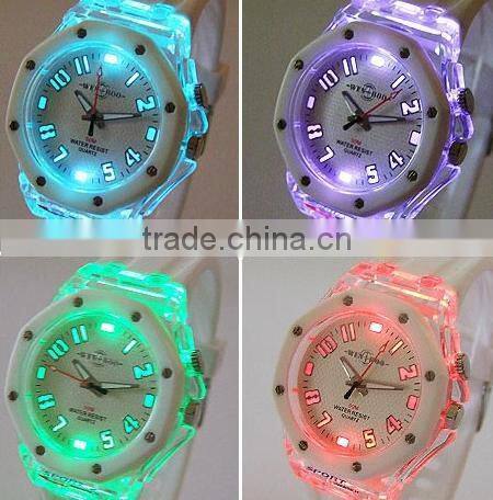 High Quality Silicone Watch Quartz Stainless Steel Back