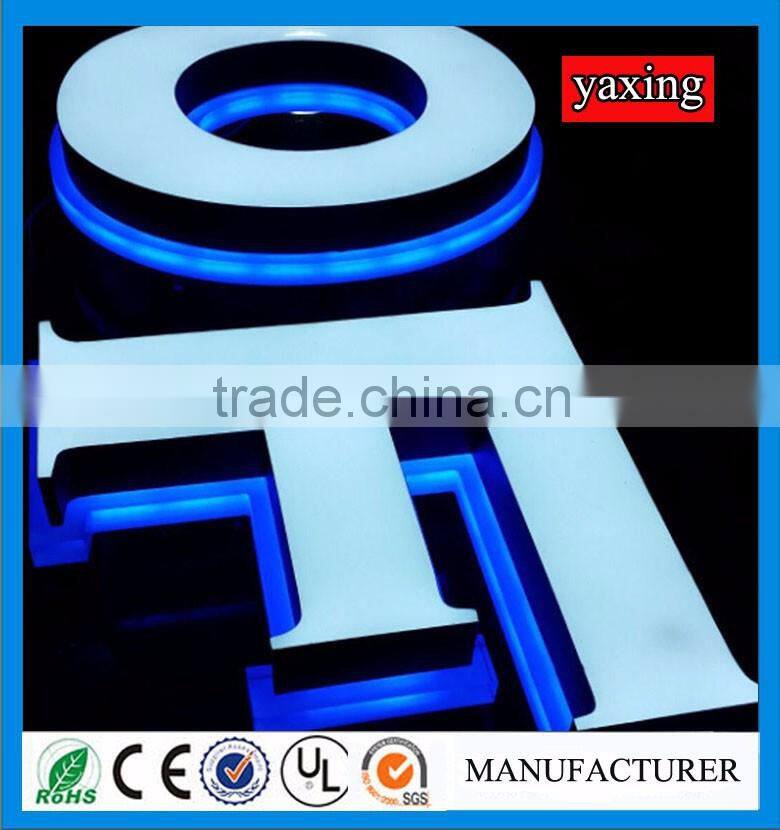 Customized Frontlit & Backlit Outdoor Led 3D Light Epoxy Resin Channel Letter Sign