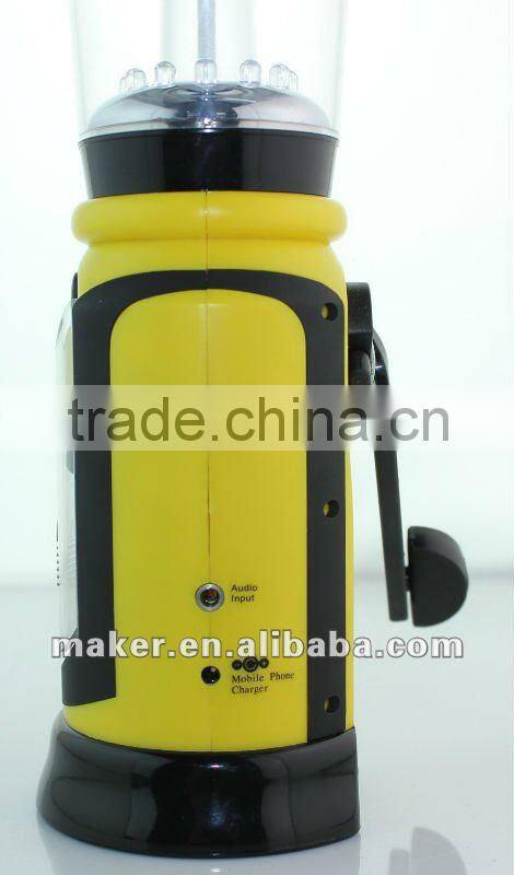 Multi Function Dynamo Flashlight with AM/FM Radio Emergency Siren