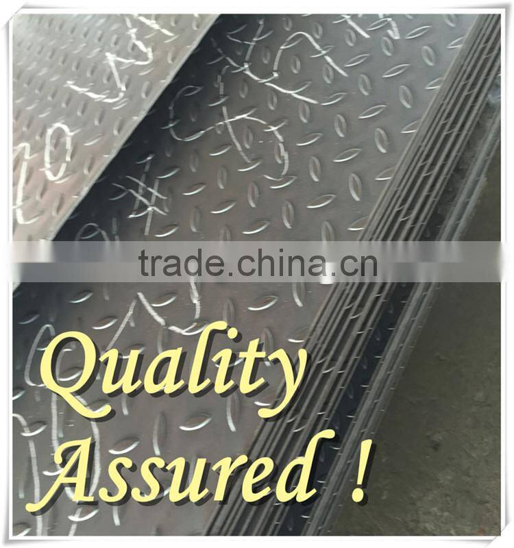 Q235B checkered plate steel grade q235b standard sizes low price mild steel plate
