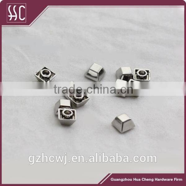 customized trapezoid leather bag rivets garment rivets