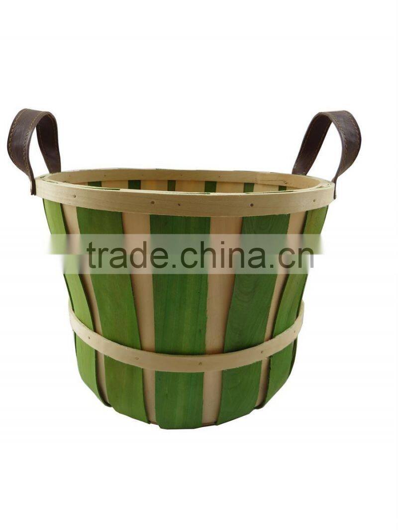 Beautiful decorate green flower basket