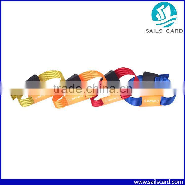 Proximity rfid nylon wristband Smart bracelet with custom logo