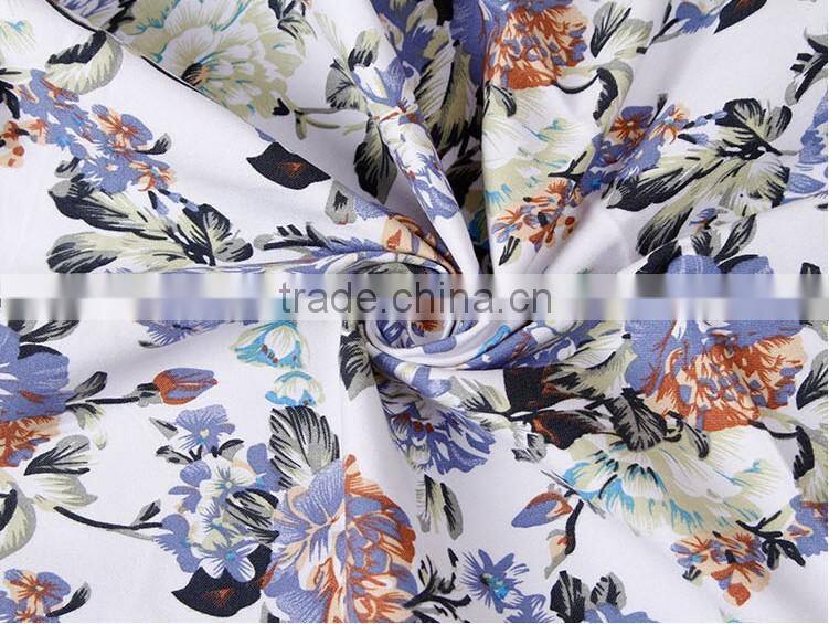100% spun viscose fabric wholesale printed rayon fabric for pants