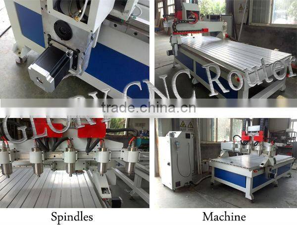 GLORY DSP Controlled Five Spindles/Heads CNC Router