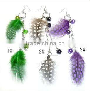 Fashion Feather Earring Fashion Jewerly With Charms Wholesale