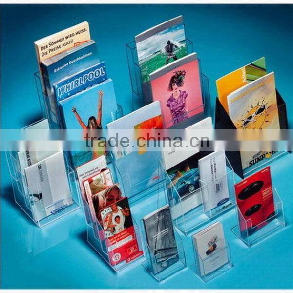 Durable stylish stainless steel brochure holder