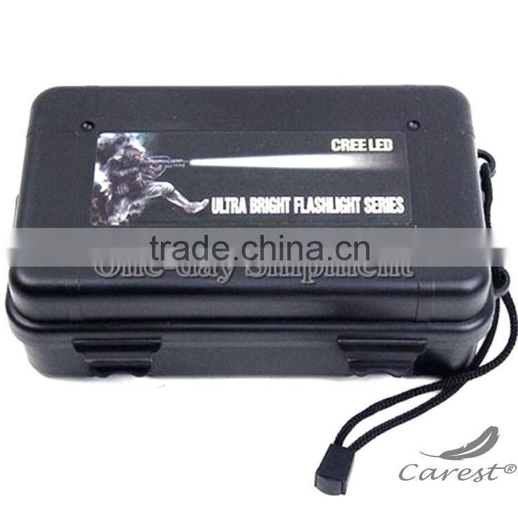 Custom Waterproof Anti Fall Plastic Storage Box For Flashlight Light Torch Lamp Battery Charger Case Holder