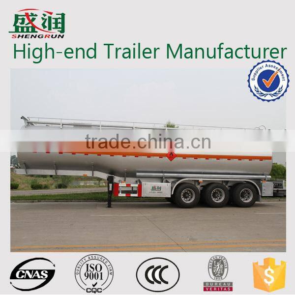 shengrun brand trailer with fuwa axle aluminum fule tanker semi trailer