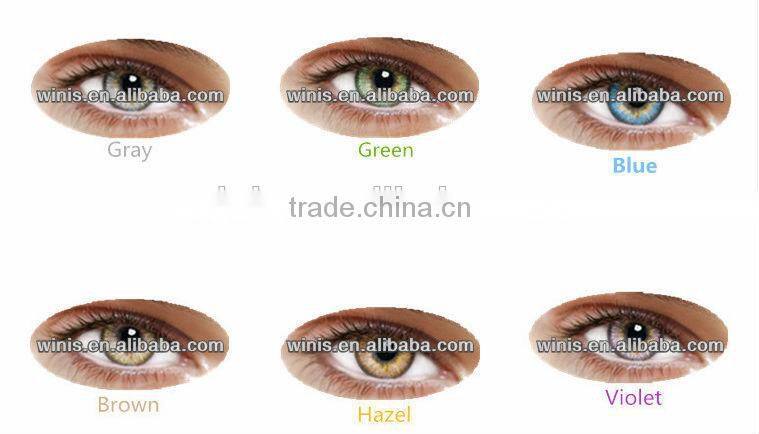Wholesale popular Naty B type blue Korea color contact lens yearly cosmetic lenses wholesale colored contacts