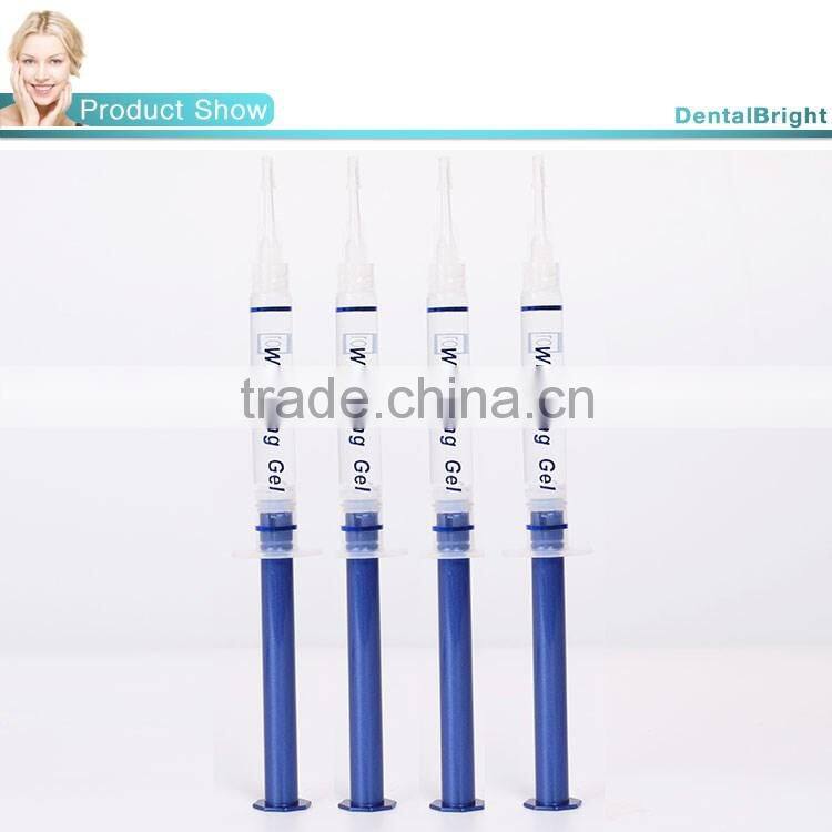 FDA Approved 3ml Hydrogen Peroxide Tooth Whitening Gel for Trays