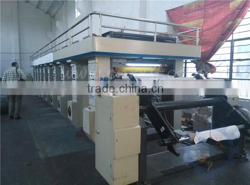 9 color rotogravure thermal transfer paper / film printing machine