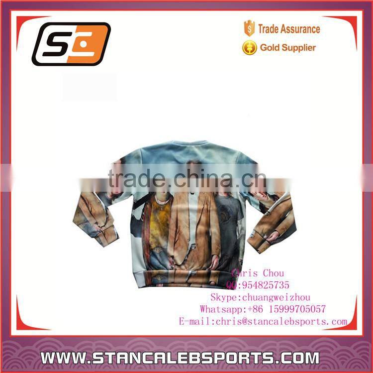 Stan Caleb collared sweatshirts rip diet high quality 3d print fullprint crewneck sweatshirt spring autumn unisex