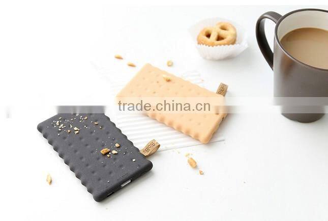 2015 rechargeable ultra thin 4000mah cookie power bank for us market