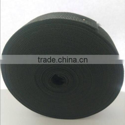 Black luggage strap PP webbing