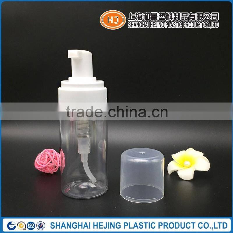 100ml plastic customized color foam pump bottle for shave products