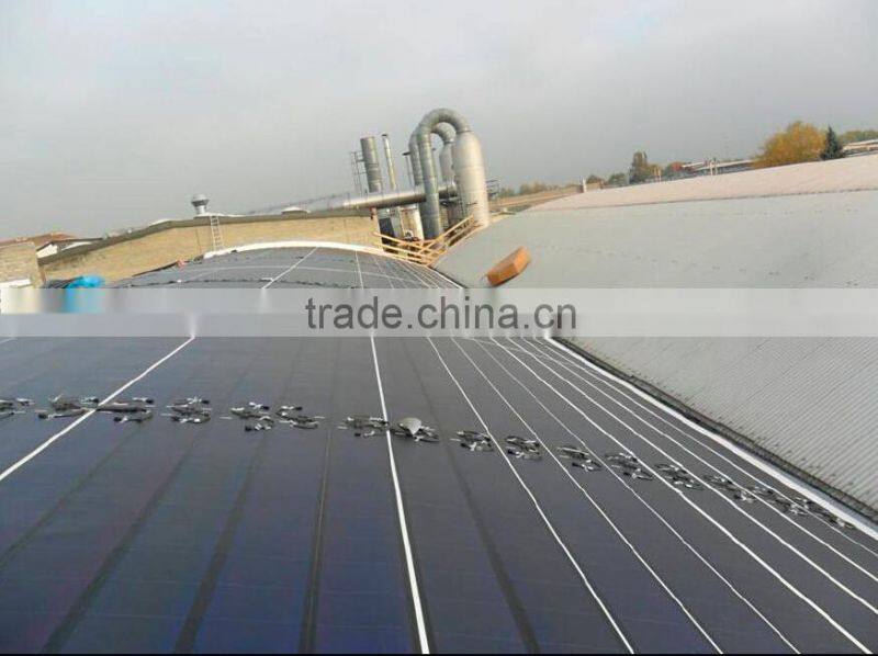 144W 24V 5392*378mm metal rooftop solution flexible solar PV laminate