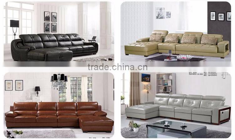 Aesthetic design easy clean moistureproof OEM set sofa leather
