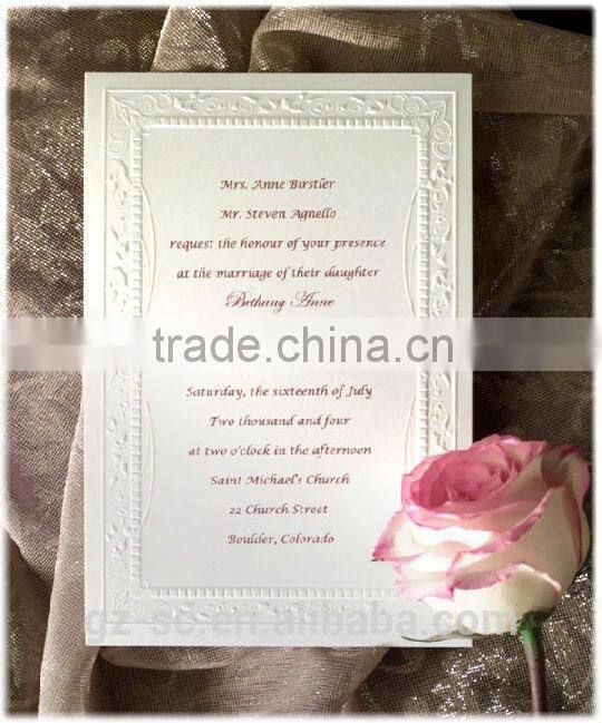Custom invitation cards, fashionable wedding invitation cards, printed cards