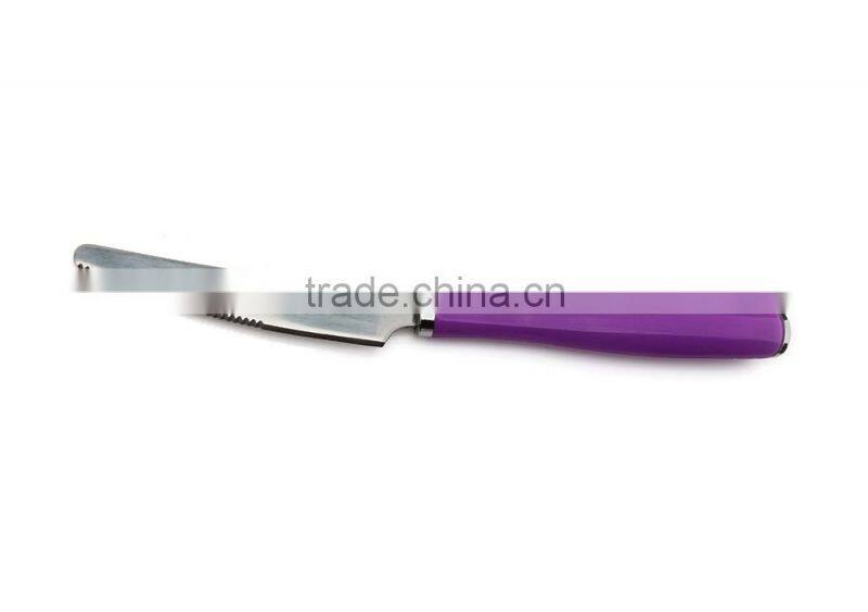 plastic handle stainless flatware, stainless steel cutlery set 24 pieces, plastic handle cutlery set