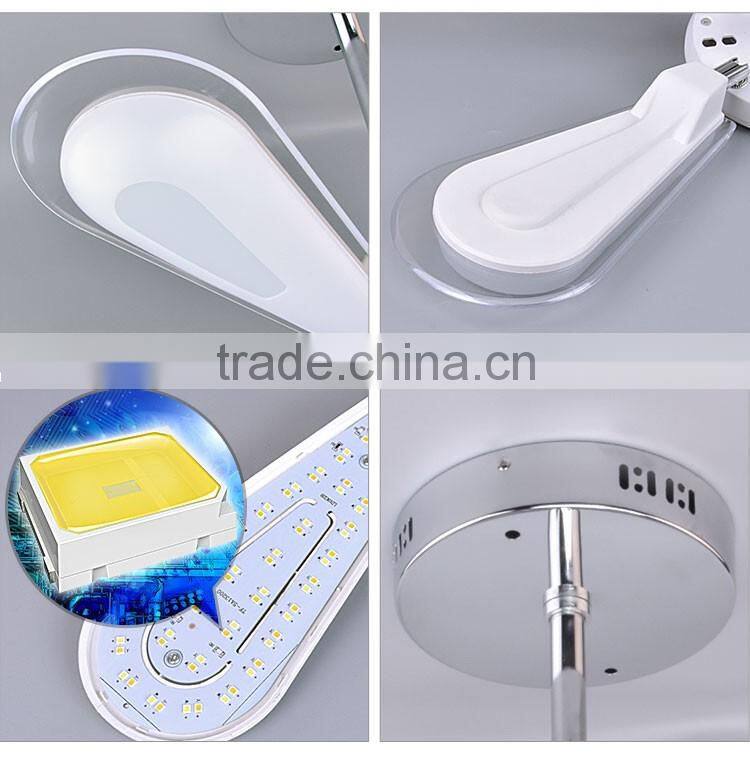 Single CCT Creative Deformable Fan Shape LED Ceiling Pendant Lamp for Restaurant