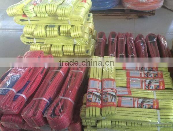 Polyester Nylon woven lifting flat webbing slings