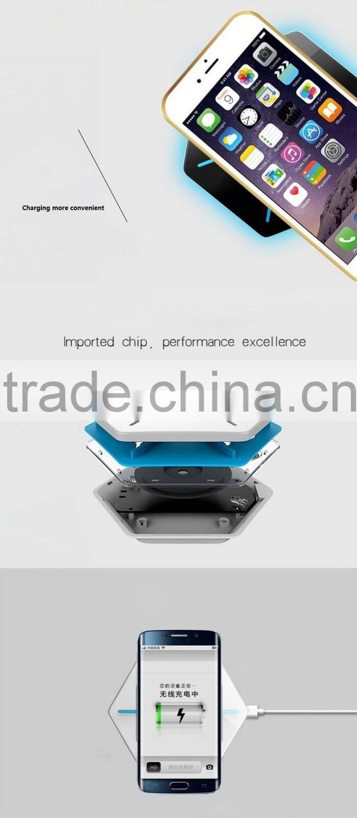 Hot selling new products qi wireless charger for huawei honor 7