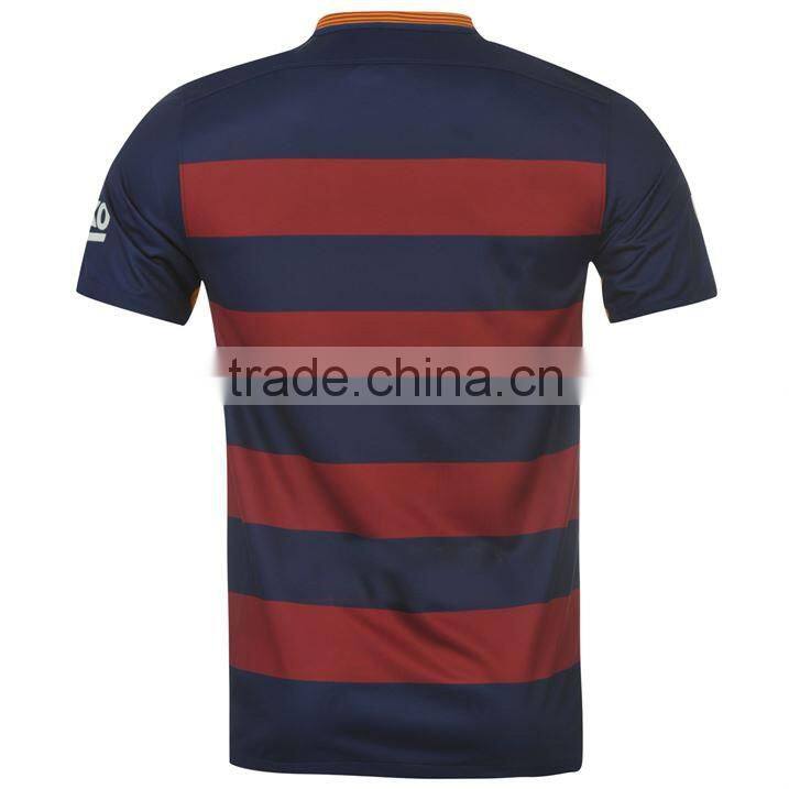Daijun oem high quality polyester printing v neck wholesale football shirt maker soccer jersey
