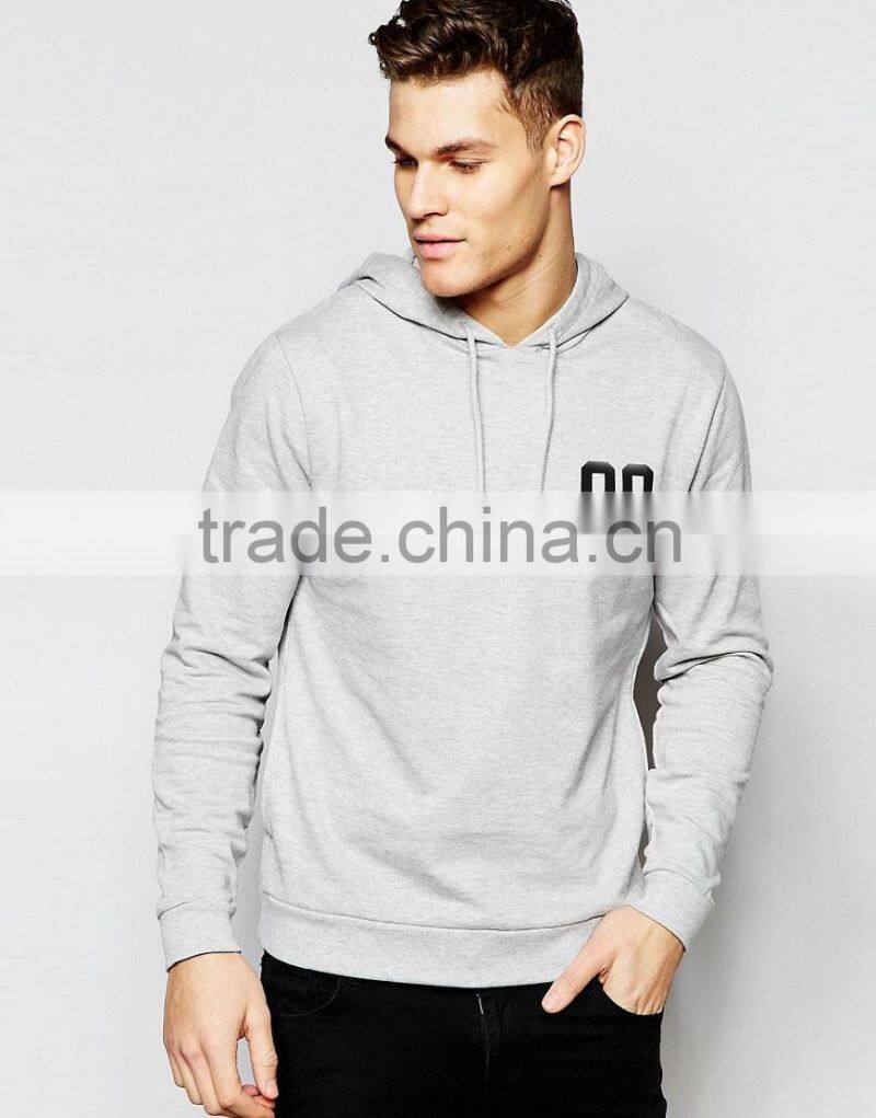 cheap custom silk-screen logo 100% cotton grey high quality mens bodybuilding stringer hoodie