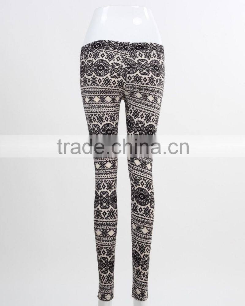 F5W31041 Girl Aztec Printed Leggings