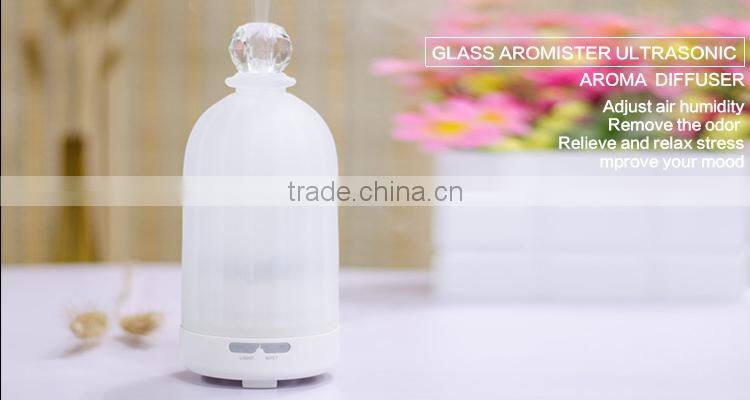 home appliance glass made colorful LED scent oil aromatherapy diffuser