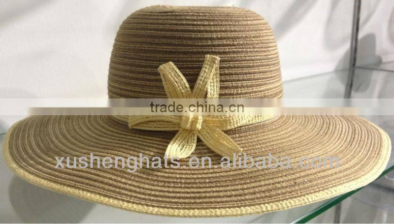 2014 fashion 100% paper straw floppyhats