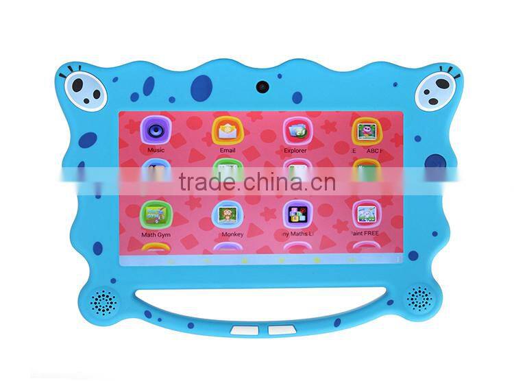 Children pad mini pc 7 inch Android 4.4 tablet multi-colors, built-in learning application, OEM Guangdong factory Q