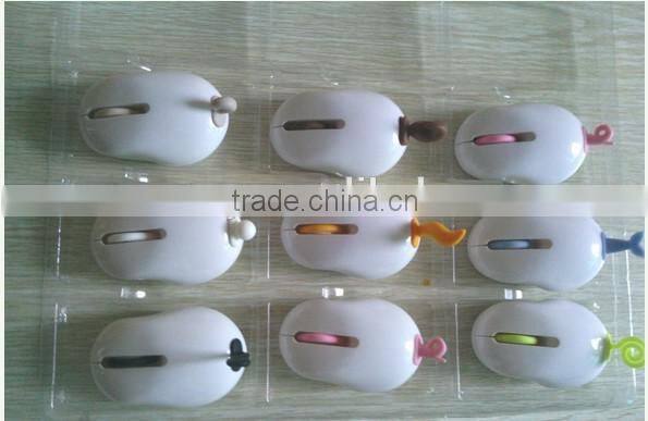 Animal Tail cute wireless computer optical mouse