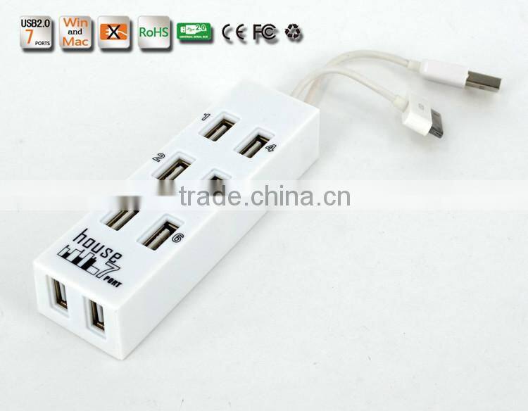 Hi-speed usb por hub, 8 port 480MBPS usb 2.0 hub for IPHONE