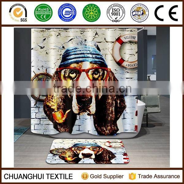 3D printing dog bathroom shower curtain