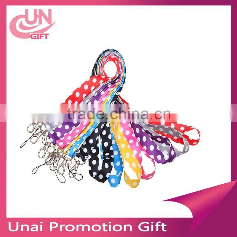 Customized Sublimation Printing Heart Satin Lanyard