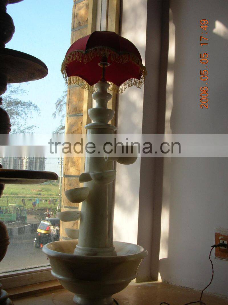 tiered backyard water fountain