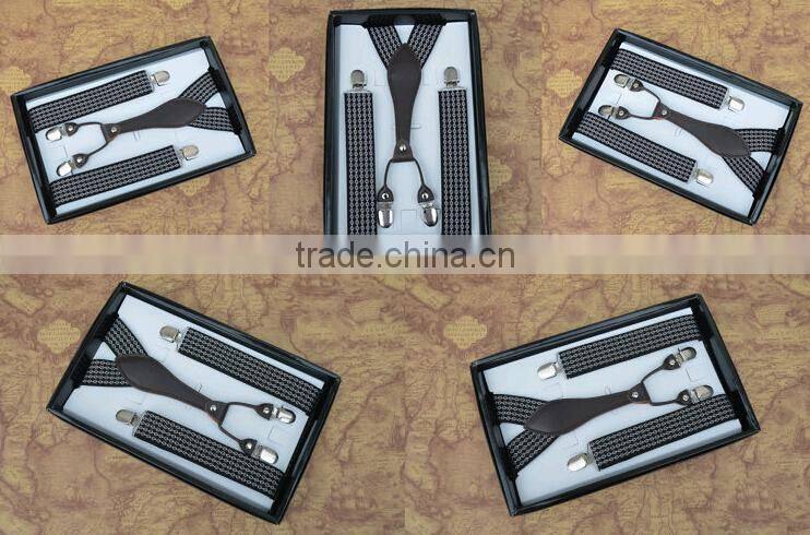 2014 Y-Back 1 Inch Wide Striped Business Mens Suspenders Wholesale