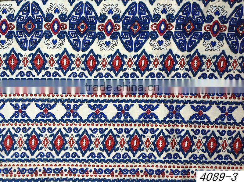 ethnic clothes 100% viscose ethnic fabric prints / ethnic printed rayon fabric