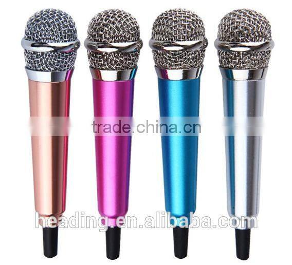 Factory wholesale handheld cell phone mini microphone for iphone and android phone